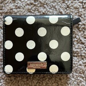 Kate Spade Black and White Polka Dot Wallet
